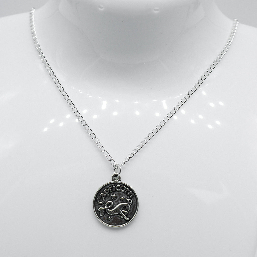 Silver Zodiac Reversible Coin Charm Necklace | Shop Nory