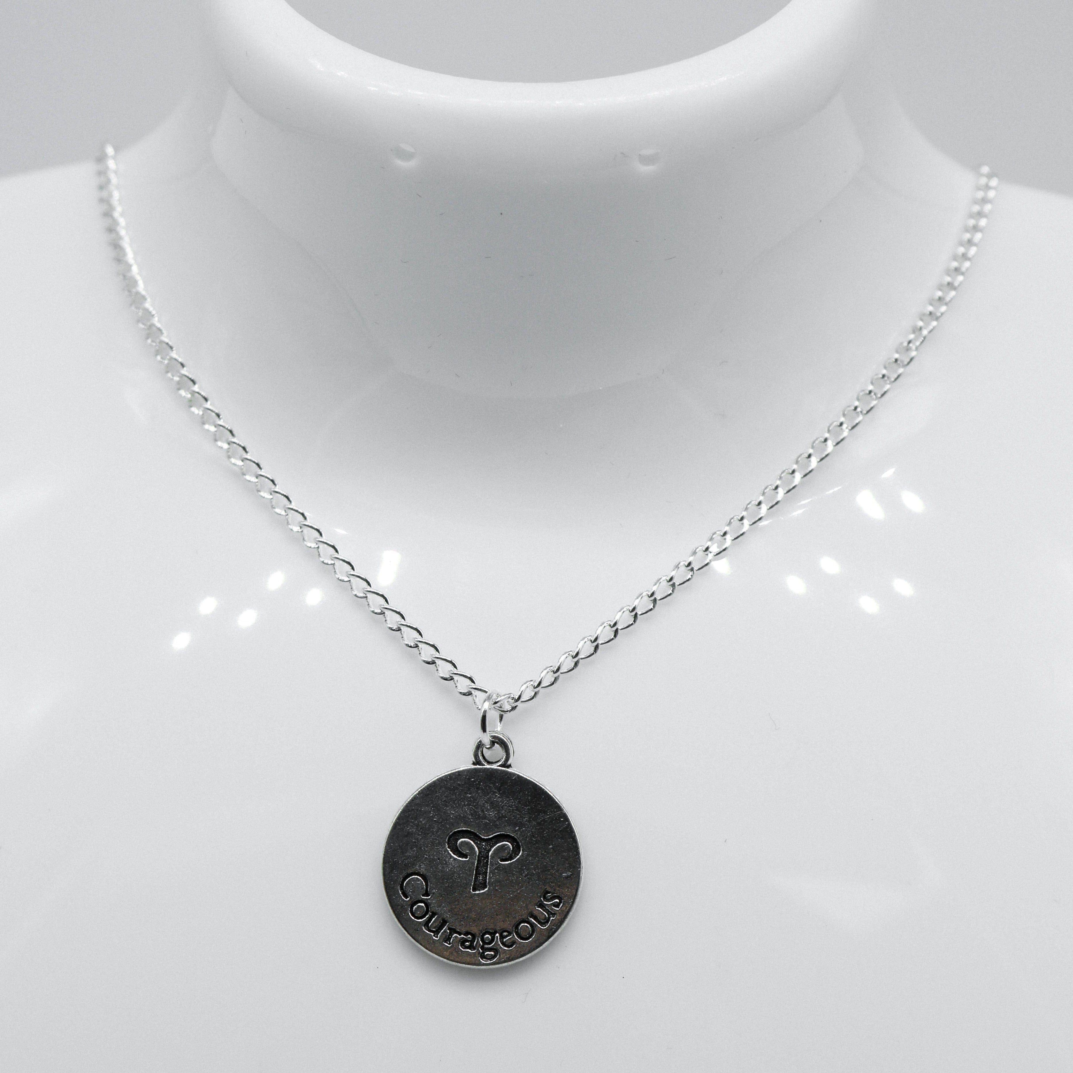 Silver Zodiac Reversible Coin Charm Necklace | Shop Nory