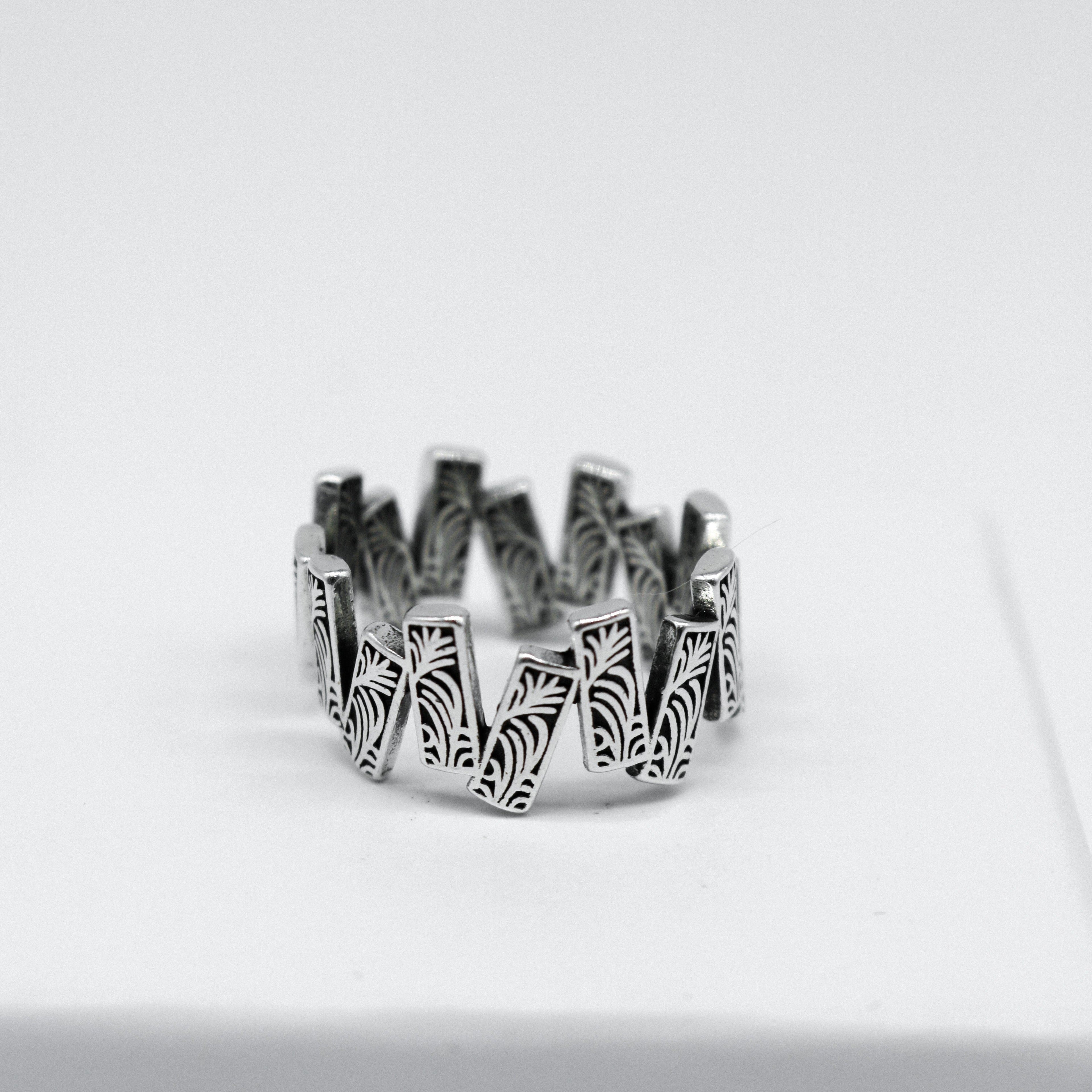 Sterling Silver Square Rune Stonehenge Ring | Shop Nory