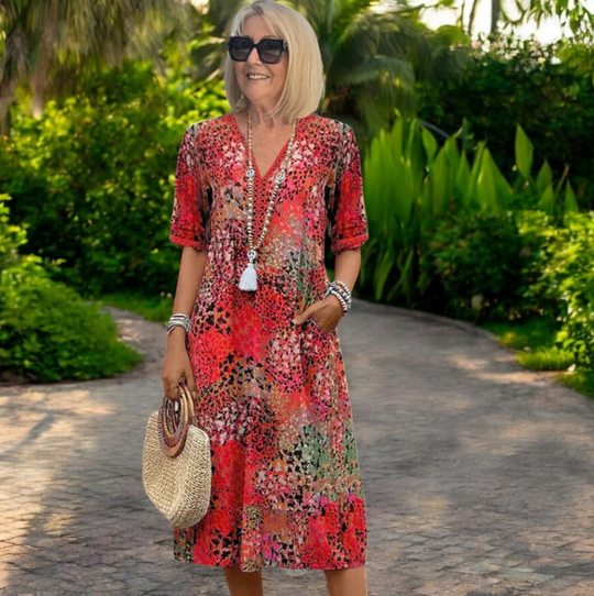 Leichtes Sommer & Frühlings Midikleid