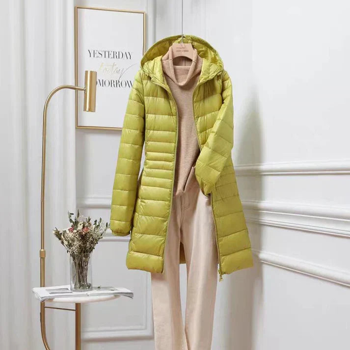 ShopNory Damen Steppmantel mit Kapuze
