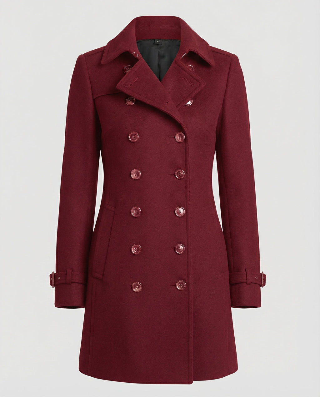 Eleganter Warmer Wollmantel Damen