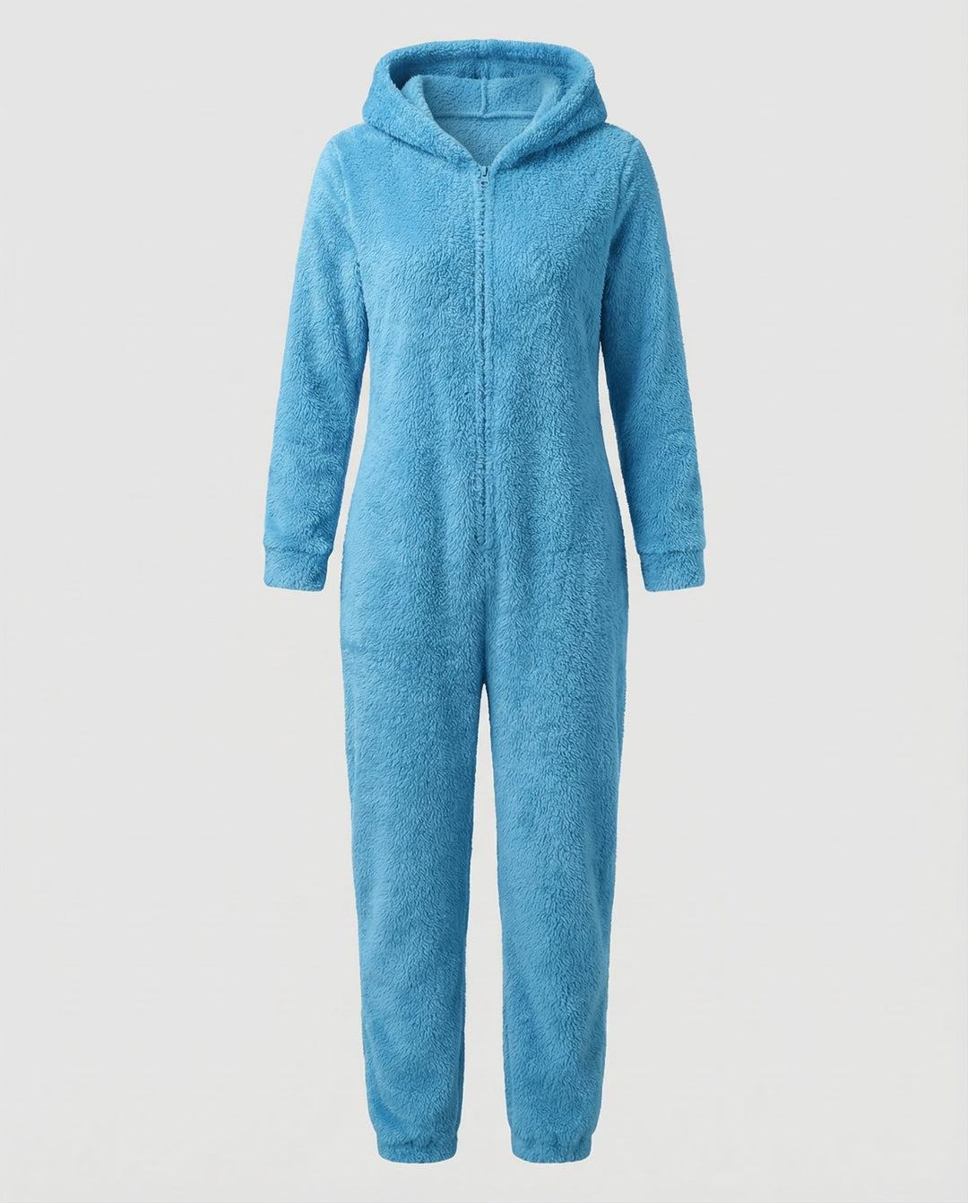 Damen Teddy Fleece Overall Kapuze