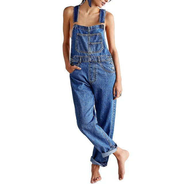 Stilvoller Denim Overall mit Lässig Passform