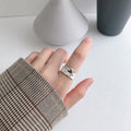 925 Sterling Silver Unregelmäßige Form Moderne Ring | Shop Nory