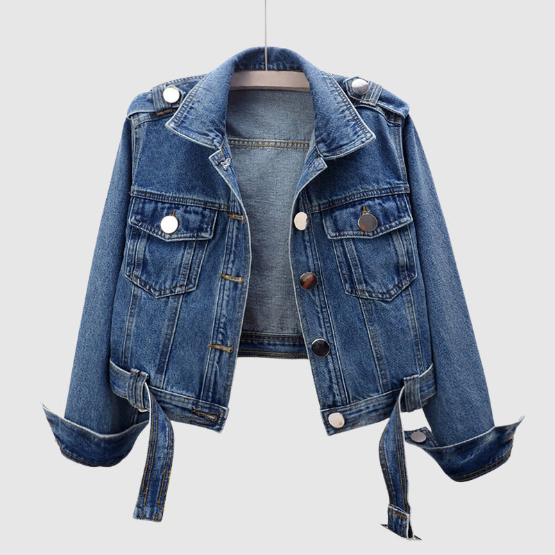 Stylische Kurze Jeansjacke