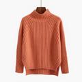 Rippstrick hochabschließender Pullover