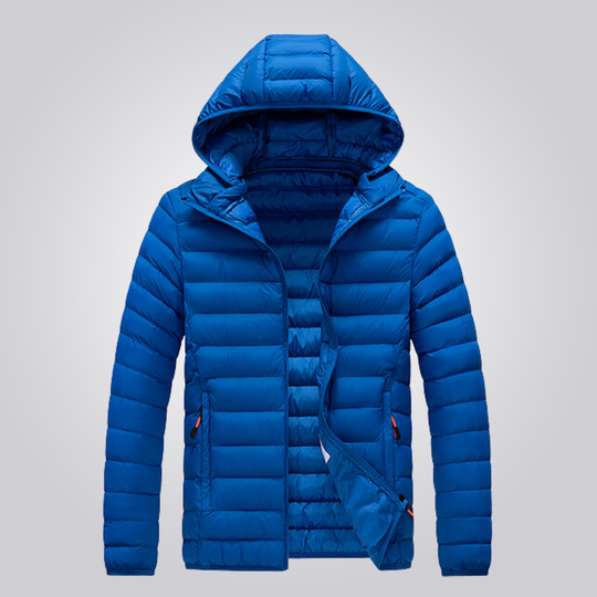 Wattierte Jacke mit abnehmbarer Kapuze
