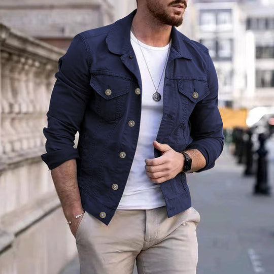 Lässige Herren-Jeansjacke