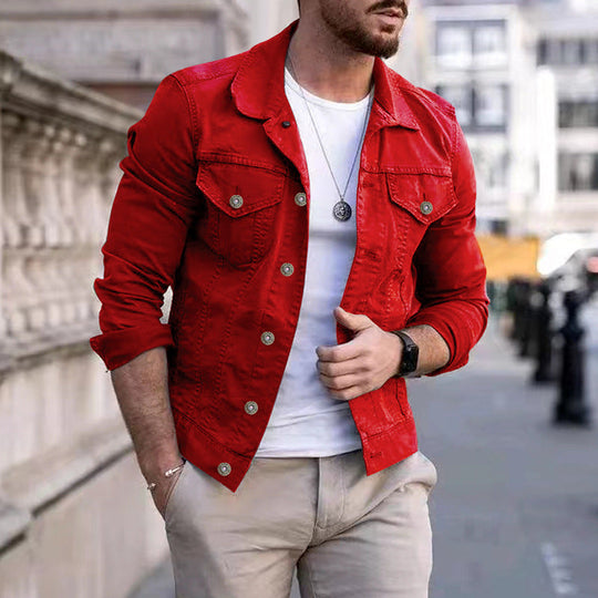 Lässige Herren-Jeansjacke