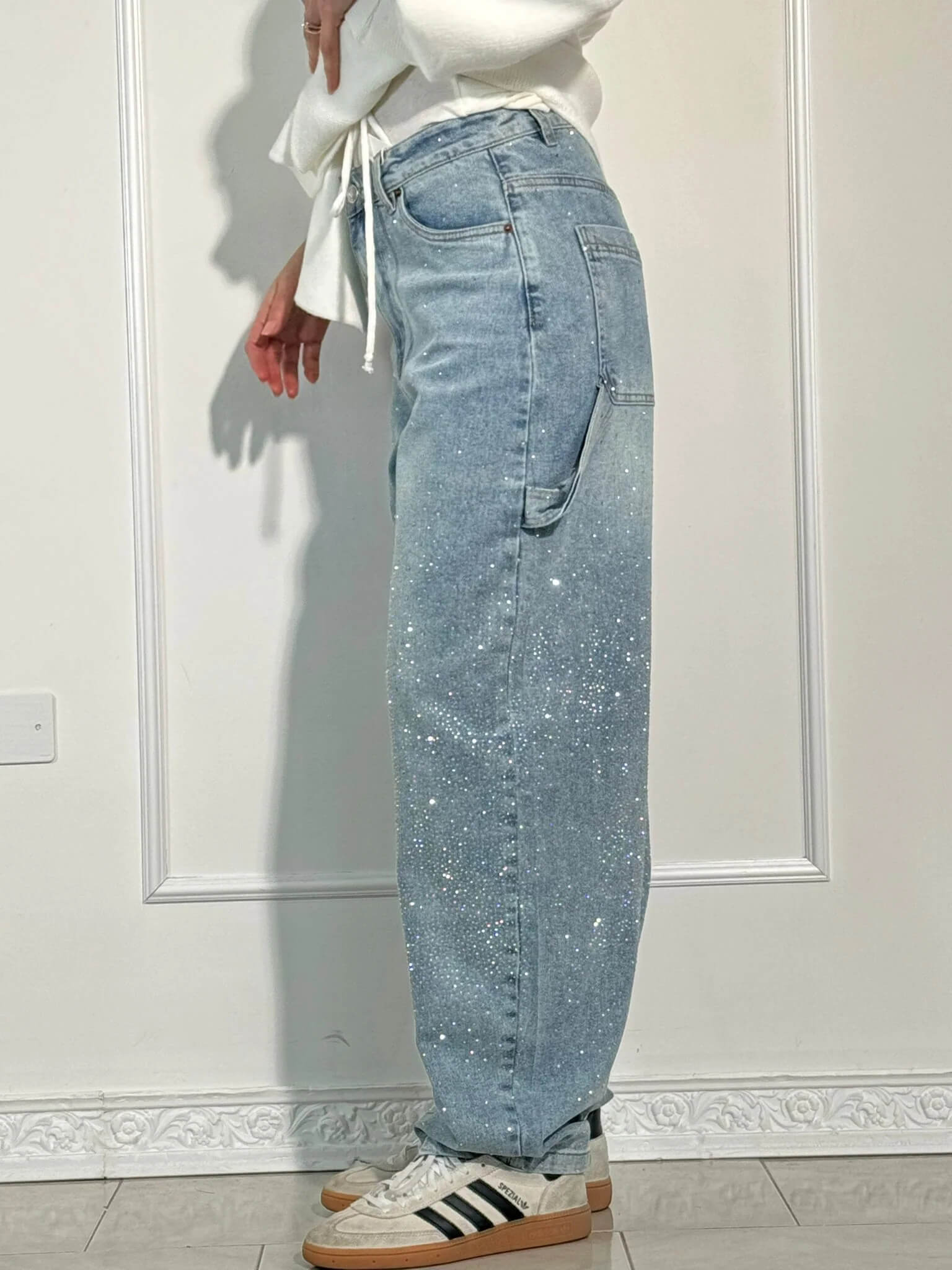 Damen Jeans mit Diamant-Optik & Klassischem Schnitt | ShopNory