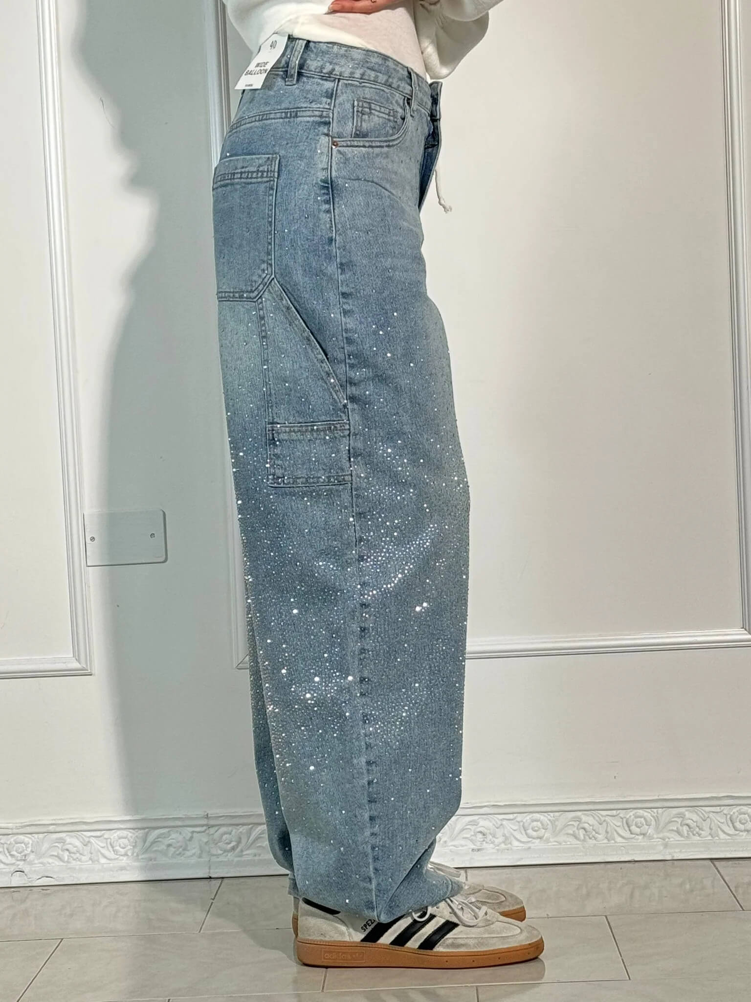 Damen Jeans mit Diamant-Optik & Klassischem Schnitt | ShopNory