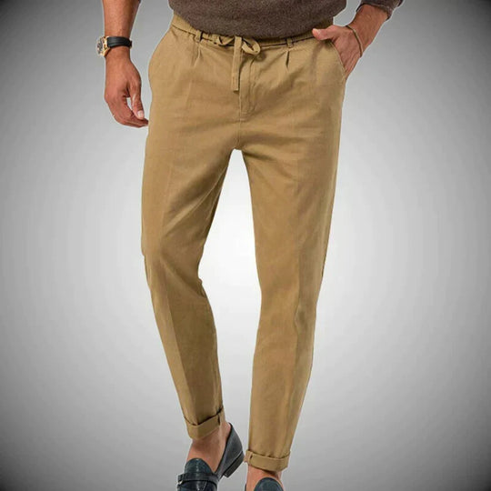 Slim Fit Leinenhose für Herren