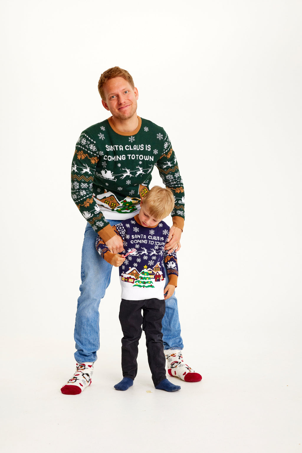 Der Weihnachtsmann kommt in die Stadt Marine Herren
