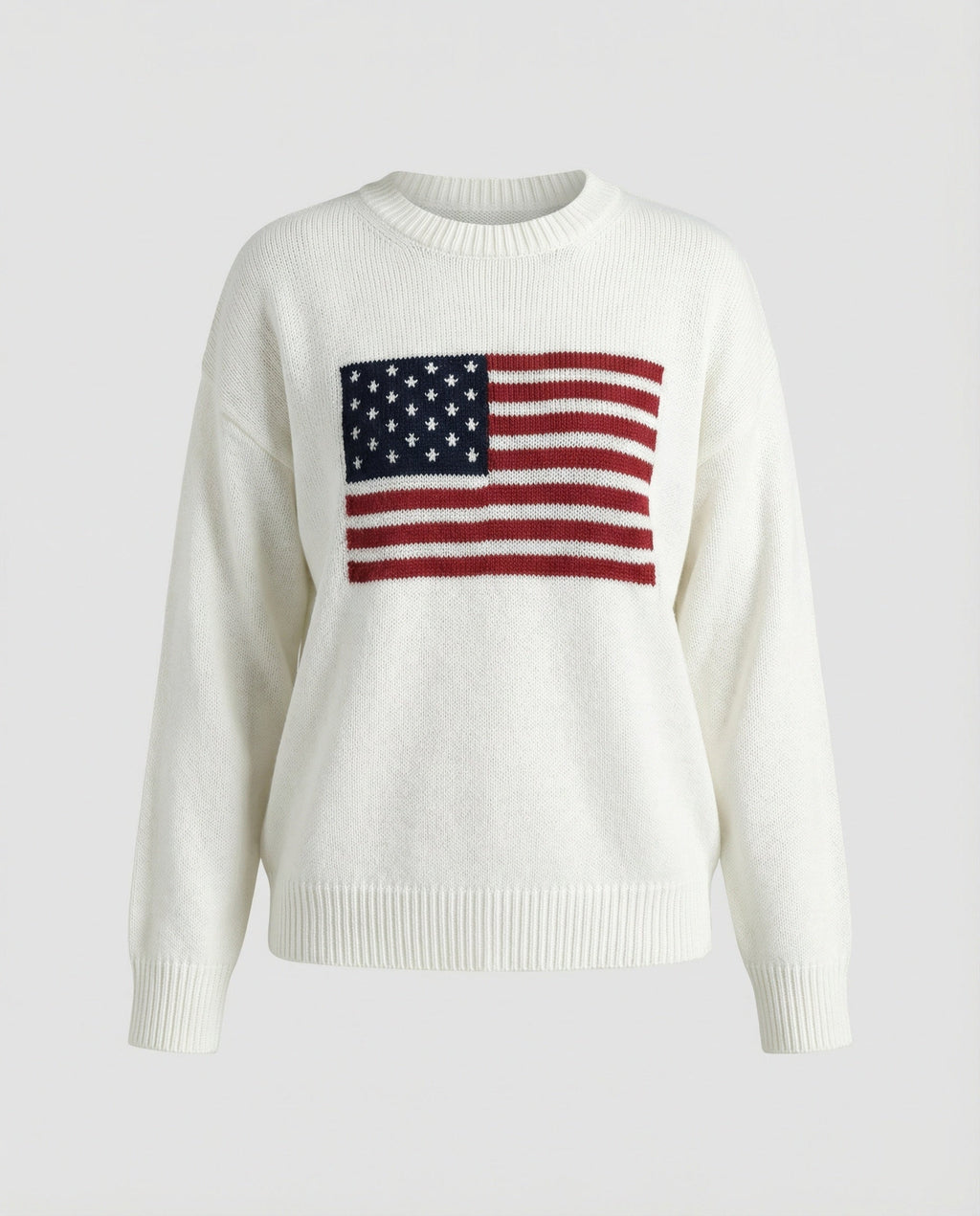 Amerikanische Flagge Rundhalsausschnitt Pullover