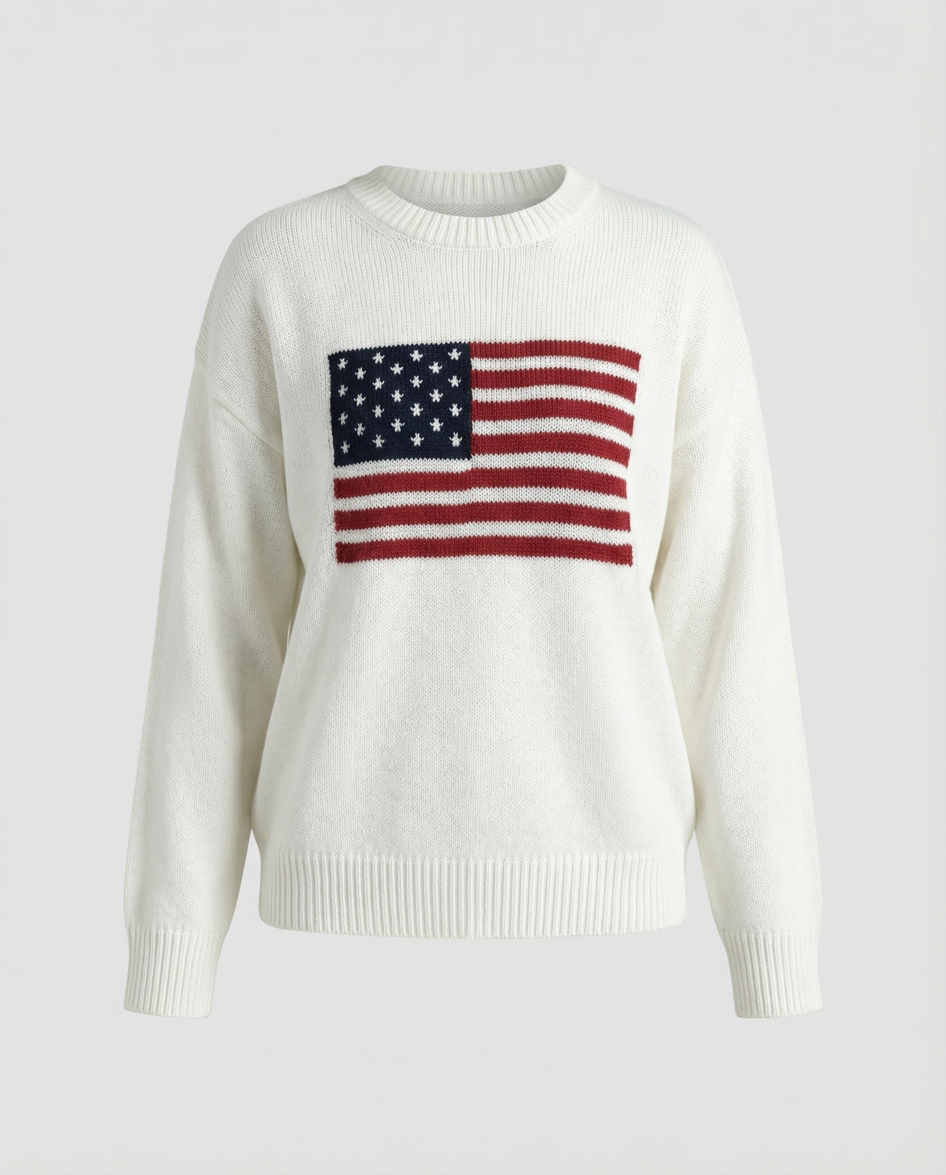 Amerikanische Flagge Rundhalsausschnitt Pullover