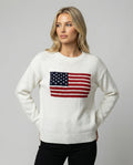 Amerikanische Flagge Rundhalsausschnitt Pullover