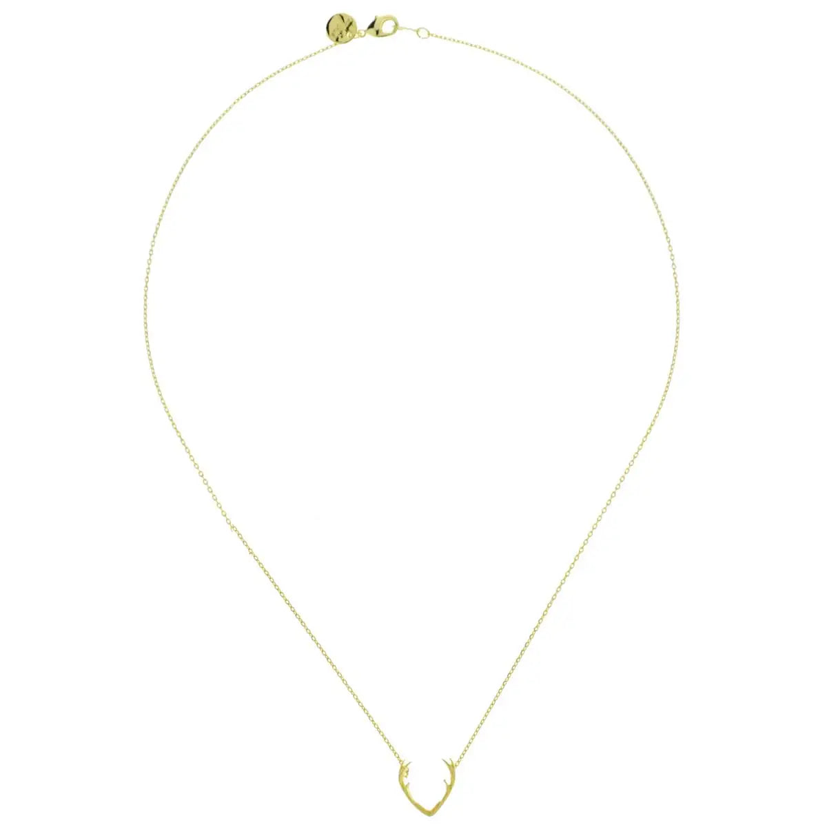 Kette mit Hirschgeweih goldfarben | Shop Nory