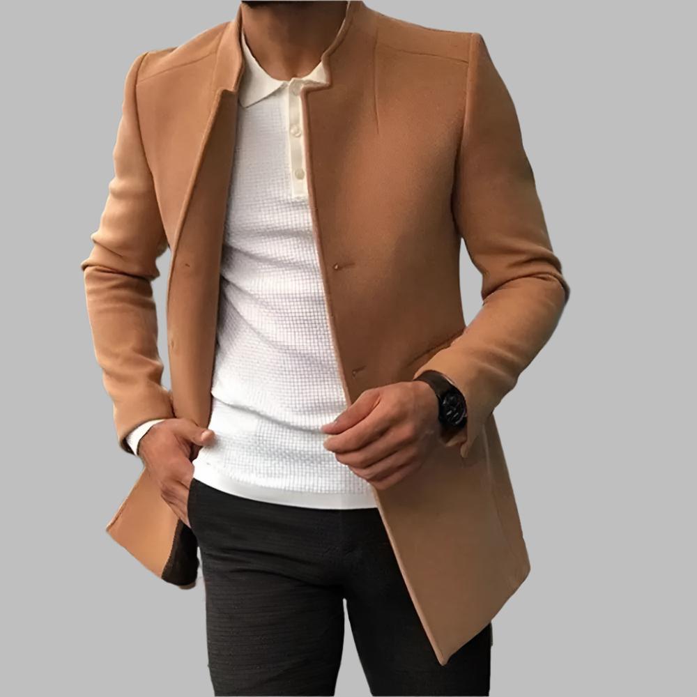 Eleganter Wollmantel für Herren