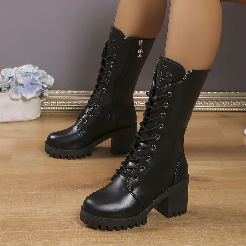 Damen Schnürstiefel Combat Boots