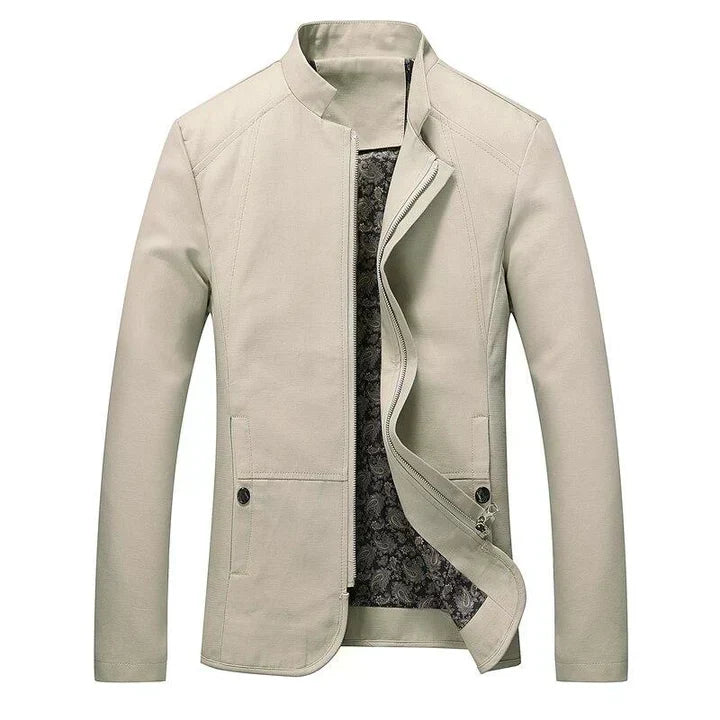 Herren Slim-Fit Leichtgewicht Zip-Up Jacke