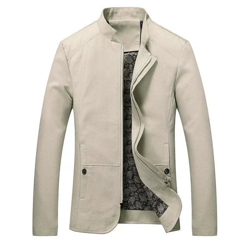 Herren Slim-Fit Leichtgewicht Zip-Up Jacke