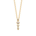 Kette vergoldet mit 4 Zirkonia - Zeitlose Eleganz für Damen | Shop Nory