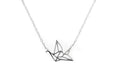 Kette mit Anhänger Vogel aus Silber - Origami Halskette | Shop Nory
