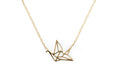 Kette mit Anhänger Vogel Vergoldet - Origami Halskette | Shop Nory