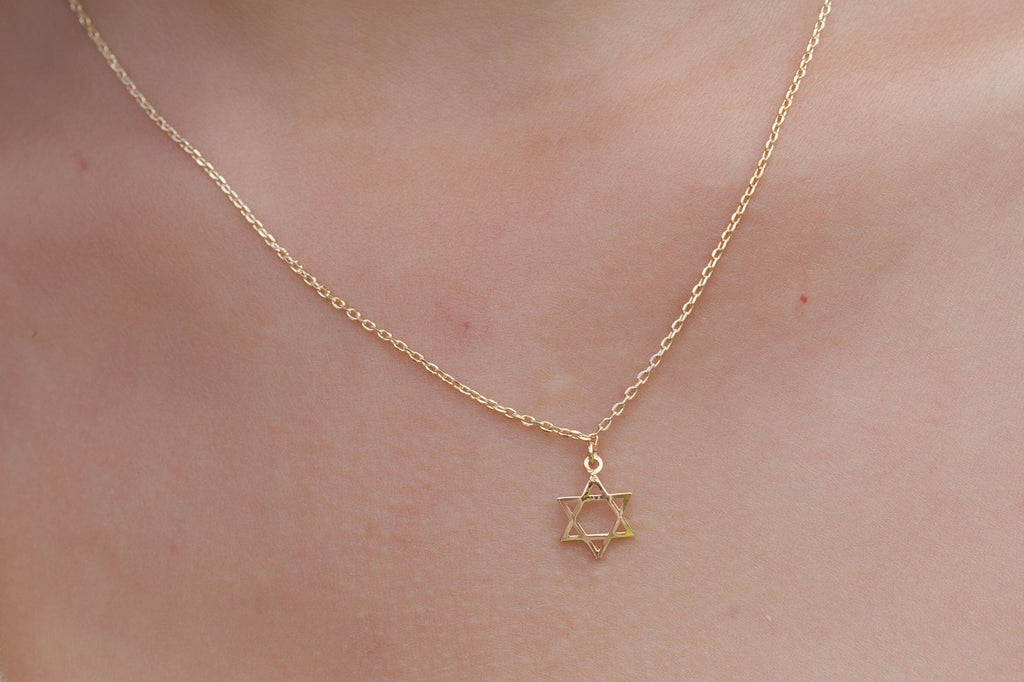 Kette mit Davidstern   | 16Karat vergoldet | Shop Nory