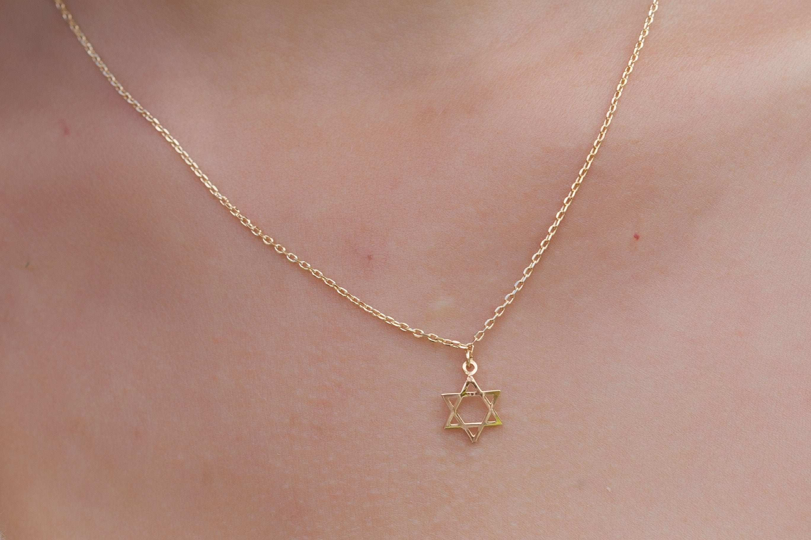 Kette mit Davidstern   | 16Karat vergoldet | Shop Nory