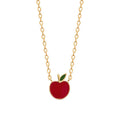 Vergoldete Kette mit rotem Apfel-Anhänger – Elegantes Schmuckstück für jeden Anlass | Shop Nory