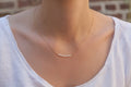 Kette mit 12 weißen Perlen - 16K vergoldet | Shop Nory