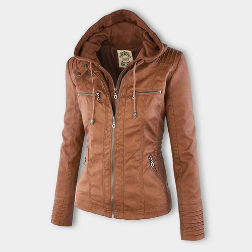 Elegante Lederjacke für Frauen