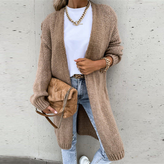 Zeitloses Langarm-Cardigan für Damen