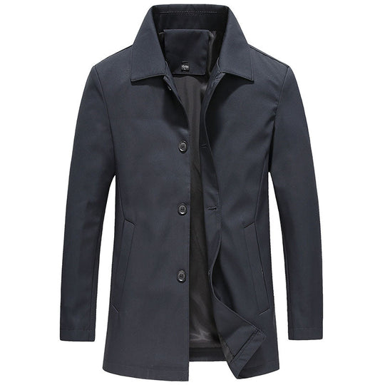 Herren Knopf-down Kragen Jacke