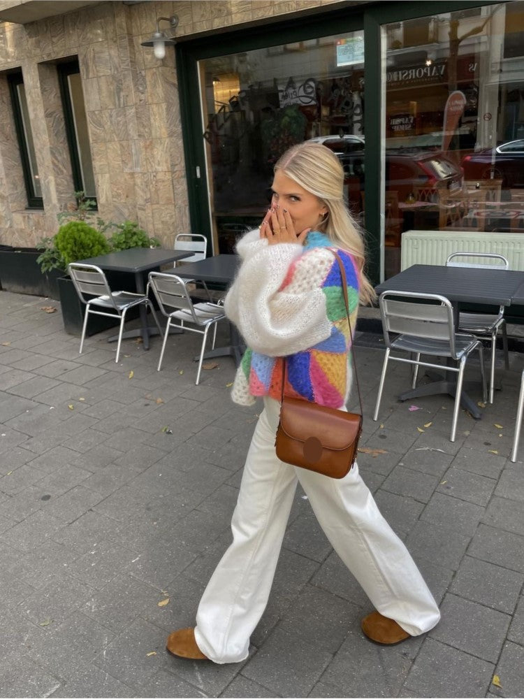 Mehrfarbiger Cardigan für Frauen