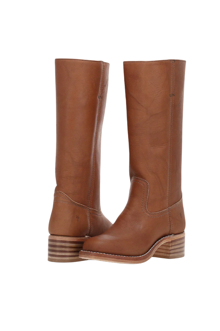 Knielange Stiefel - Damen Weite Wade Stiefel mit Blockabsatz