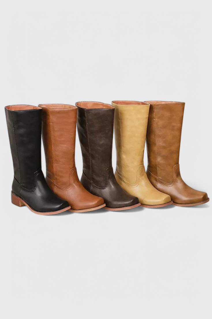Damenstiefel Stylische Stiefel mit Blockabsatz
