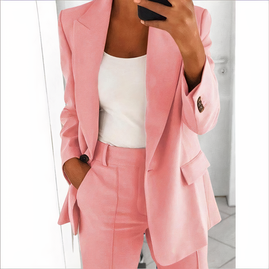 Blazer Set Jacke und Hose für Damen