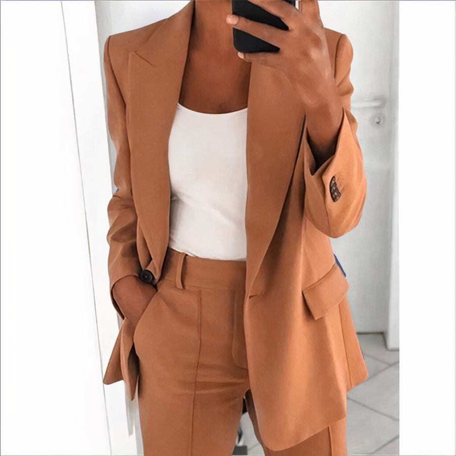 Blazer Set Jacke und Hose für Damen