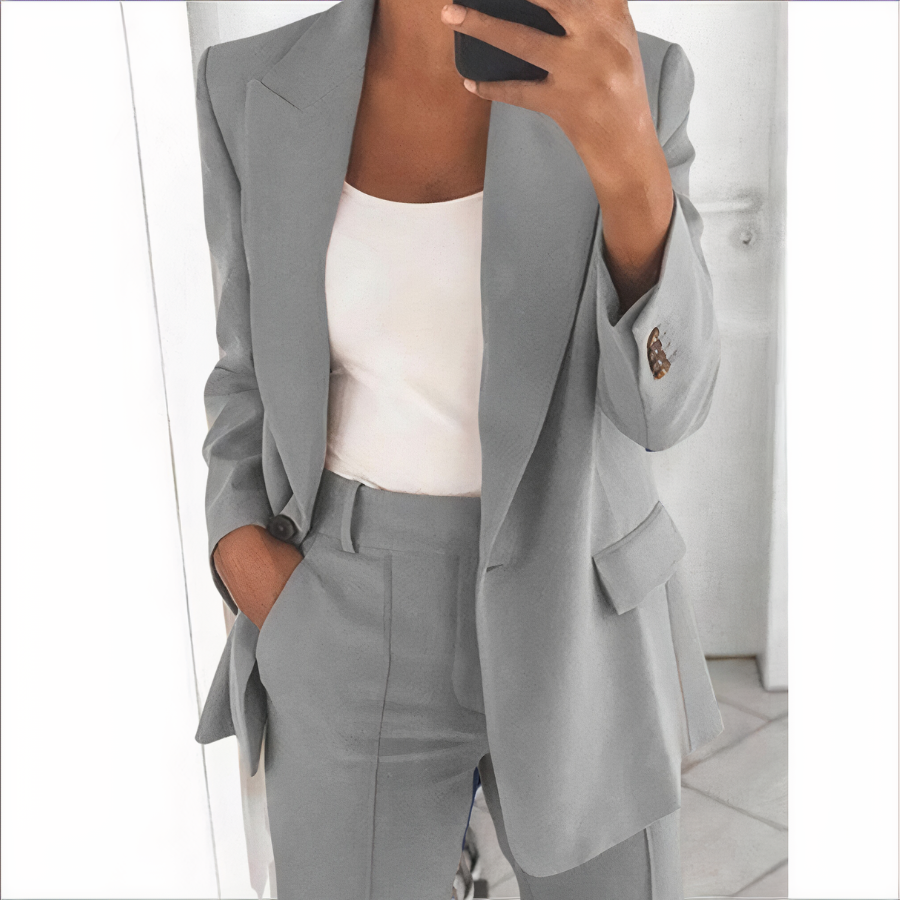 Blazer Set Jacke und Hose für Damen