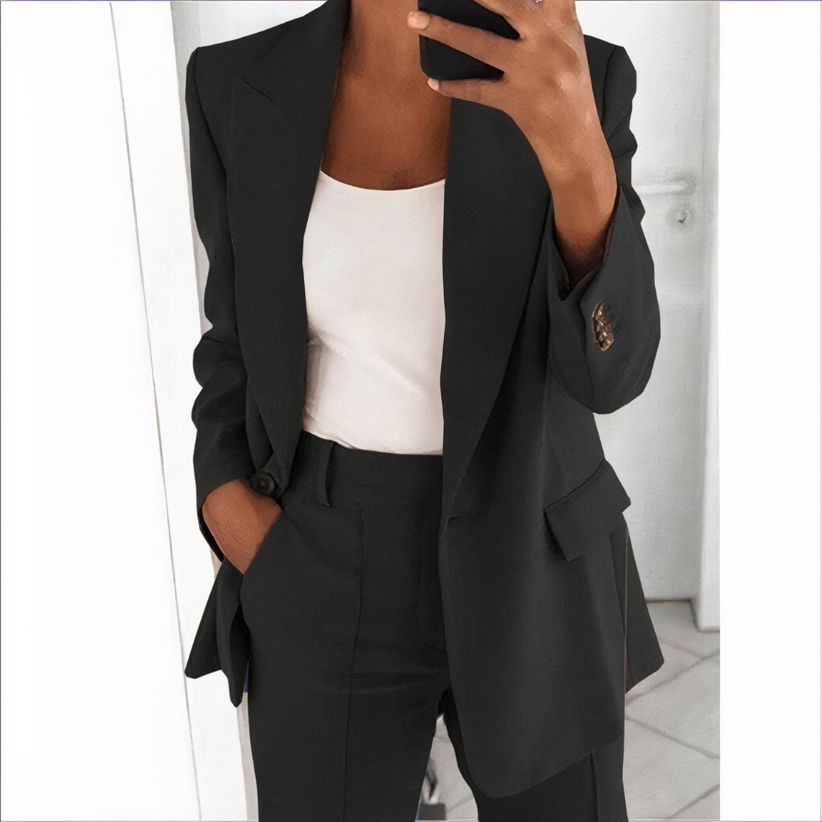 Blazer Set Jacke und Hose für Damen