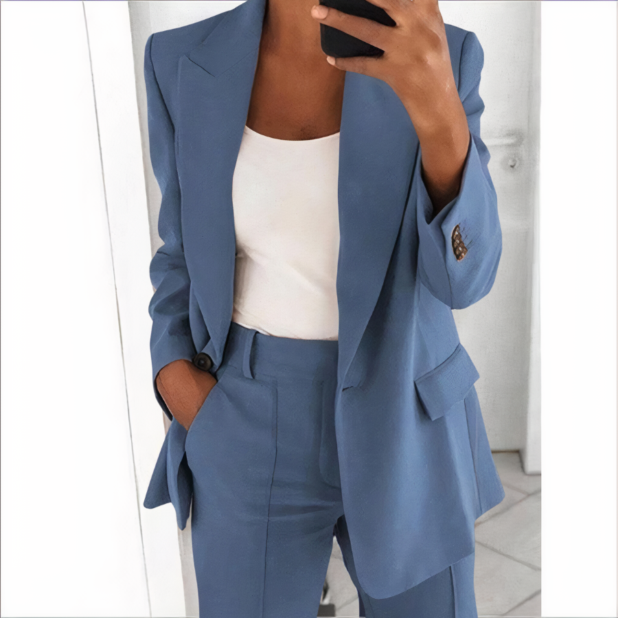 Blazer Set Jacke und Hose für Damen
