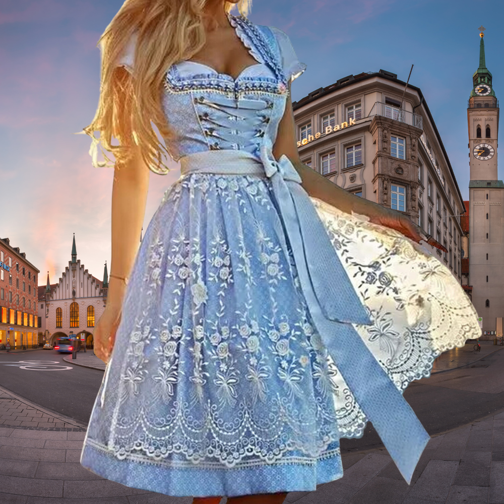 ShopNory Einzigartige Damen-Tracht mit Schürze