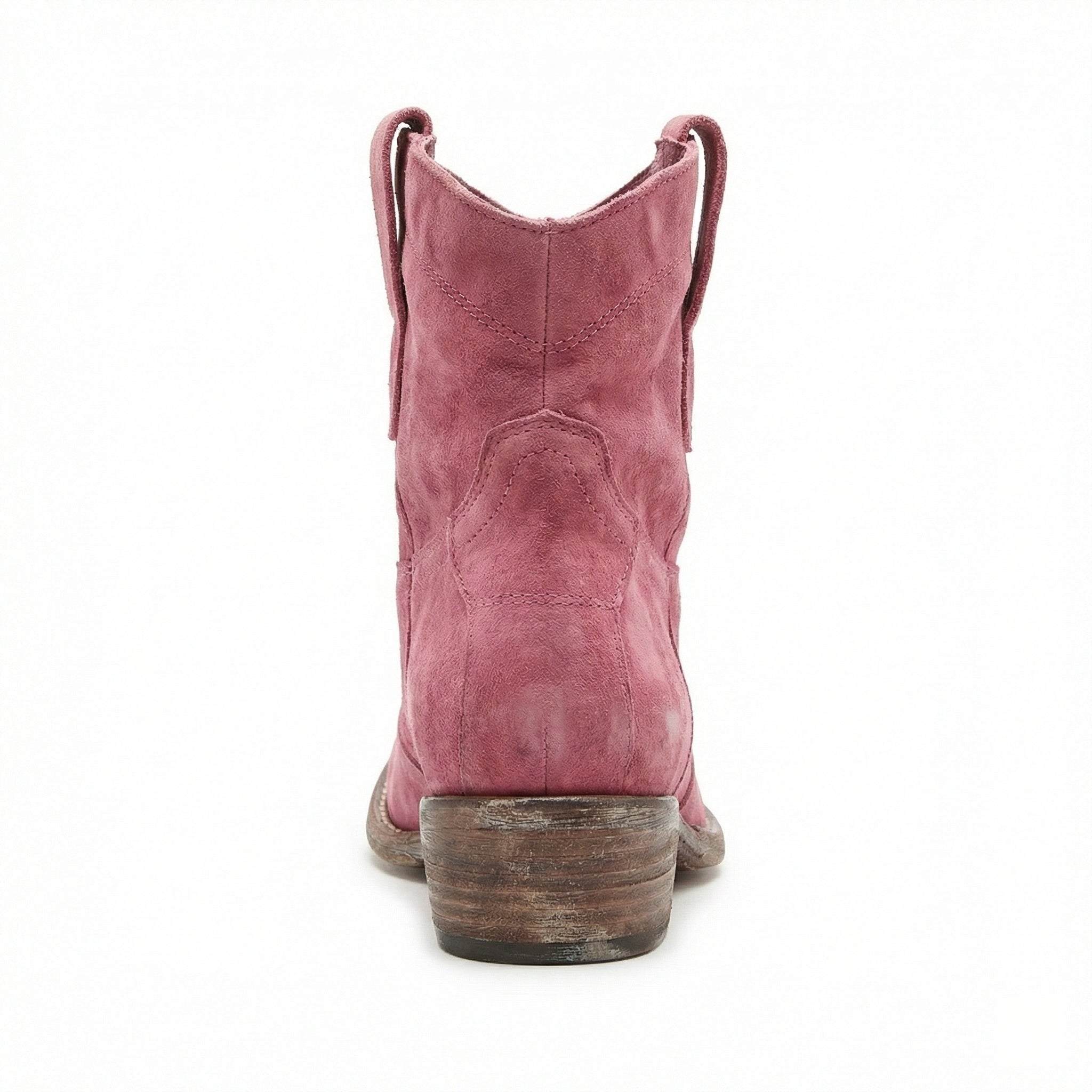 Kurze Cowboy-Stiefel | Western | Wildleder | Knöchel-Stiefel | Damenstiefel