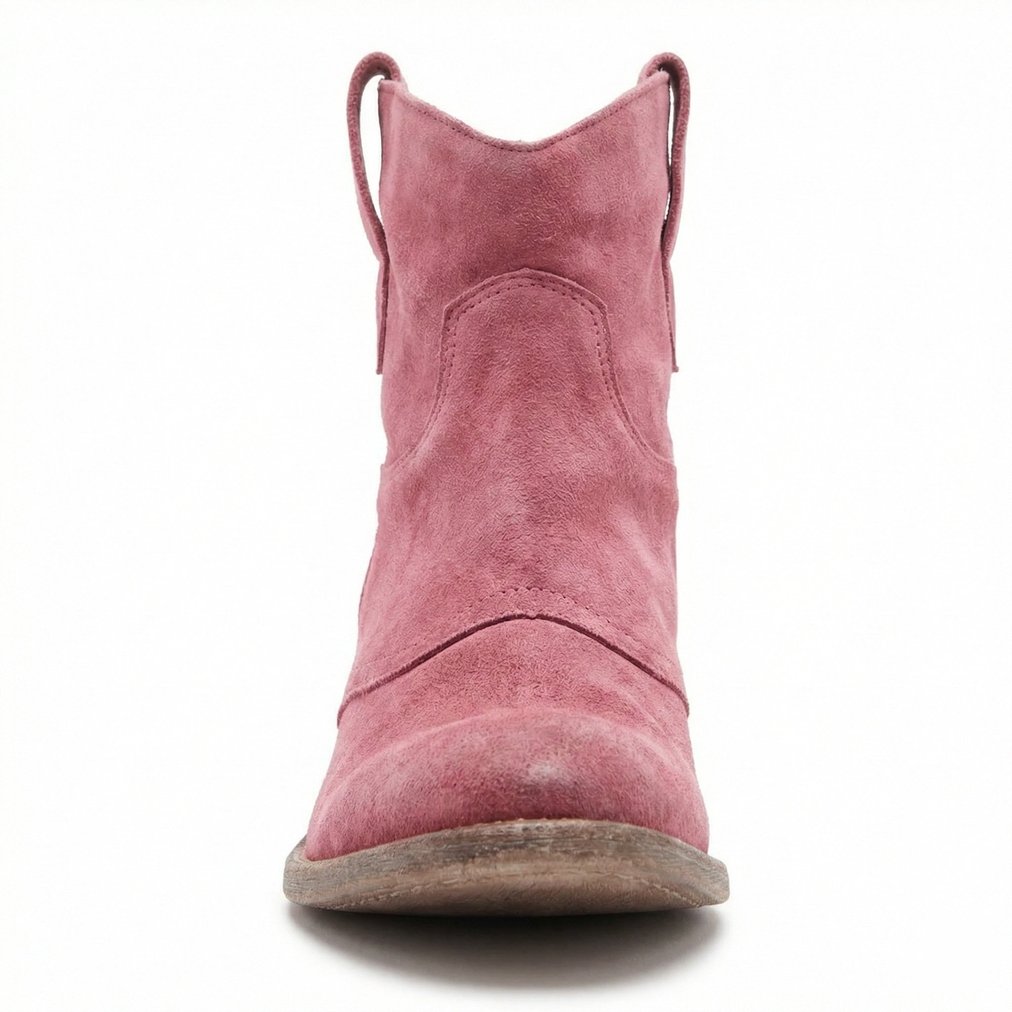 Kurze Cowboy-Stiefel | Western | Wildleder | Knöchel-Stiefel | Damenstiefel