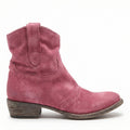 Kurze Cowboy-Stiefel | Western | Wildleder | Knöchel-Stiefel | Damenstiefel