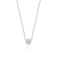 Kreiskette Plättchen mit Zirkonia aus Silber | Shop Nory