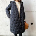 Gepolsterte Jacke - Oversized Passform - Lange Länge - Mit Kapuze und Reißverschluss